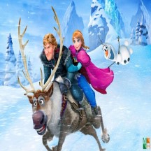 Tranh dán tường hoạt hình Frozen Hàn Quốc 3d cho bé gái cực đẹp tại Hà Nội DW - 029